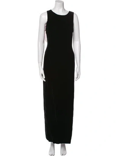 Pre-owned Bill Blass Vintage Long Dress In Black