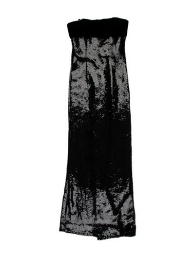 Pre-owned Bill Blass Vintage Long Dress In Black