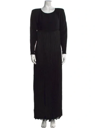 Pre-owned Bill Blass Vintage Long Dress In Black