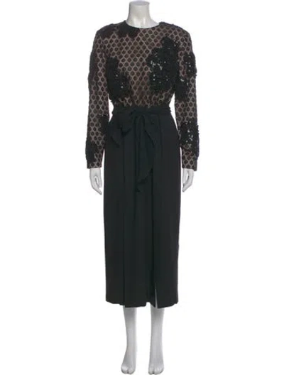 Pre-owned Bill Blass Vintage Long Dress In Black