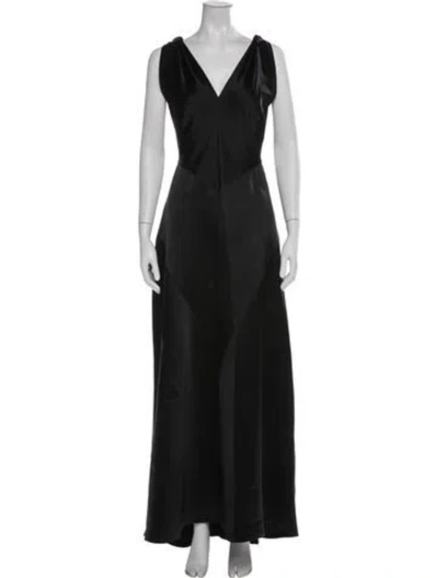 Pre-owned Bill Blass Vintage Long Dress In Black
