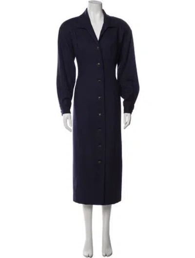Pre-owned Bill Blass Vintage Long Dress In Blue