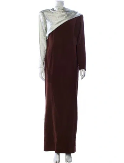 Pre-owned Bill Blass Vintage Long Dress In Multi