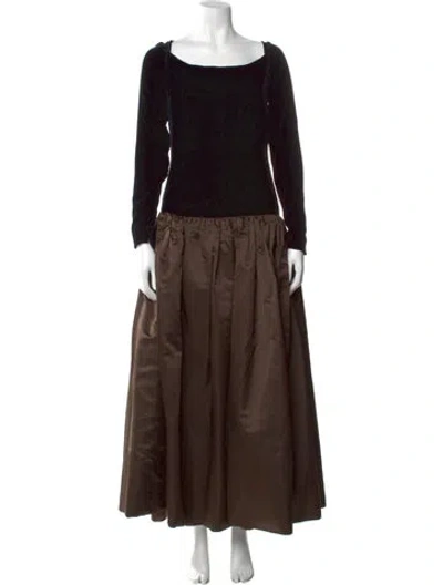 Pre-owned Bill Blass Vintage Long Dress In Multi