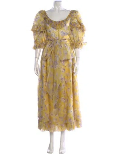Pre-owned Bill Blass Vintage Long Dress In Multi