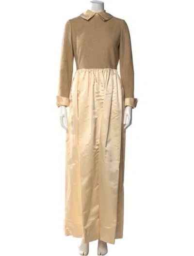 Pre-owned Bill Blass Vintage Long Dress In Neutral