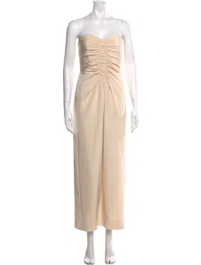 Pre-owned Bill Blass Vintage Long Dress In Neutrals