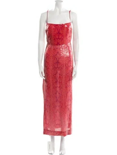 Pre-owned Bill Blass Vintage Long Dress In Pink