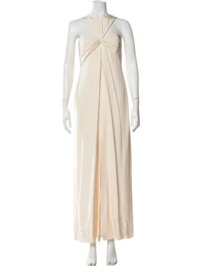 Pre-owned Bill Blass Vintage Long Dress In White