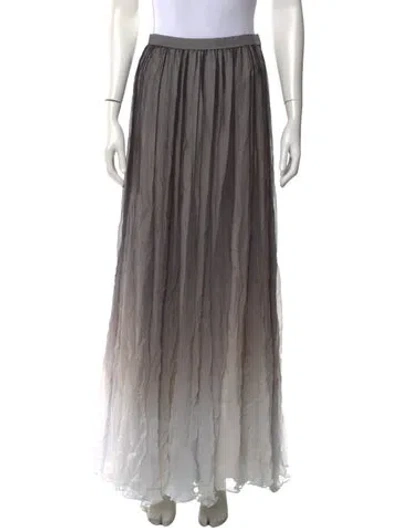 Pre-owned Bill Blass Vintage Long Skirt In Blue/grey
