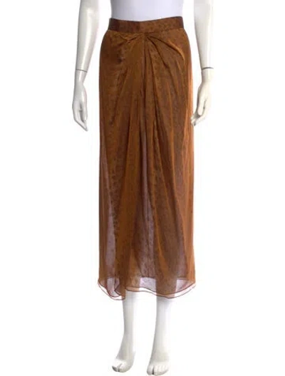 Pre-owned Bill Blass Vintage Long Skirt In Neutrals