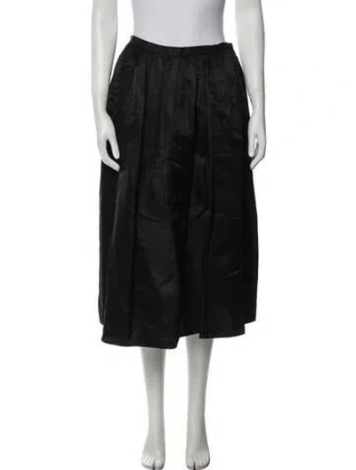 Pre-owned Bill Blass Vintage Midi Length Skirt In Black