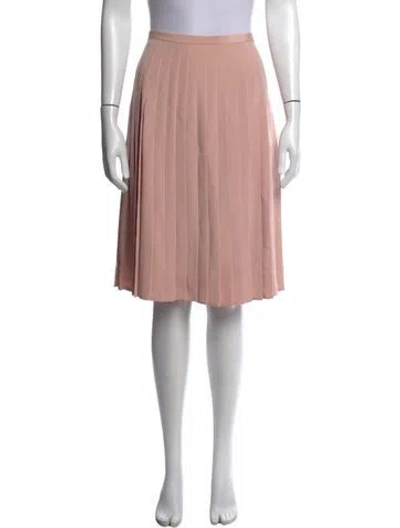 Pre-owned Bill Blass Vintage Midi Length Skirt In Pink