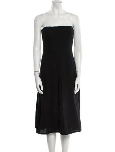 Pre-owned Bill Blass Vintage Mini Dress In Black