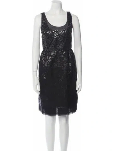 Pre-owned Bill Blass Vintage Mini Dress In Black