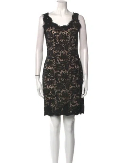 Pre-owned Bill Blass Vintage Mini Dress In Black