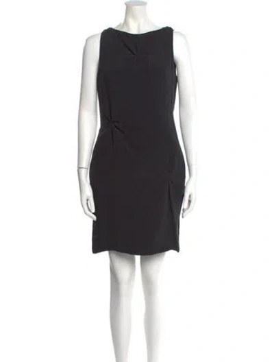 Pre-owned Bill Blass Vintage Mini Dress In Black