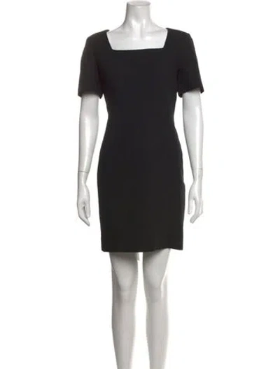 Pre-owned Bill Blass Vintage Mini Dress In Black