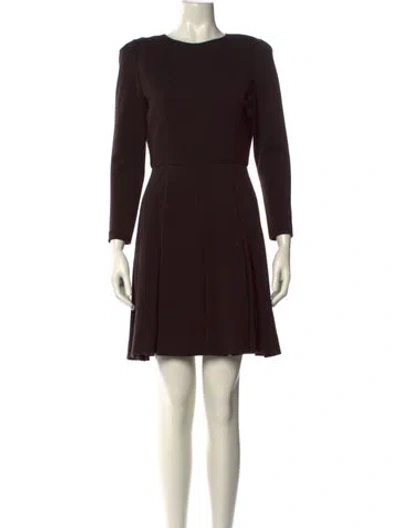 Pre-owned Bill Blass Vintage Mini Dress In Brown