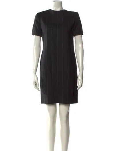 Pre-owned Bill Blass Vintage Mini Dress In Gray