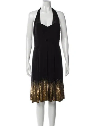 Pre-owned Bill Blass Vintage Mini Dress In Multi