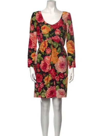 Pre-owned Bill Blass Vintage Mini Dress In Pink