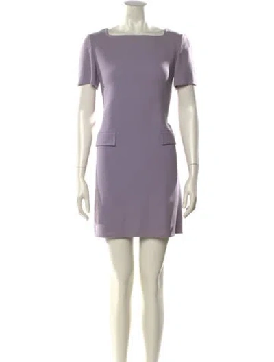 Pre-owned Bill Blass Vintage Mini Dress In Purple