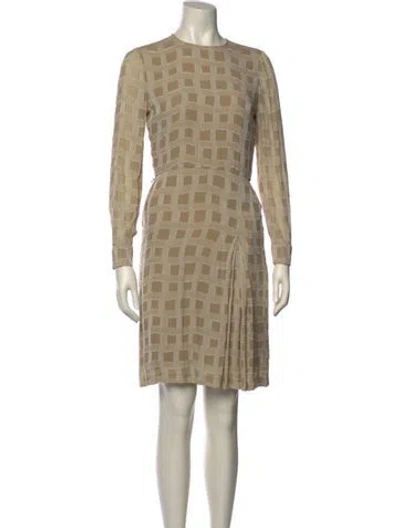 Pre-owned Bill Blass Vintage Mini Dress In White