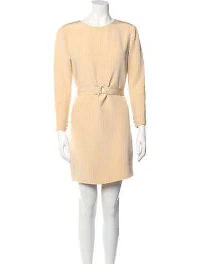 Pre-owned Bill Blass Vintage Mini Dress In Yellow