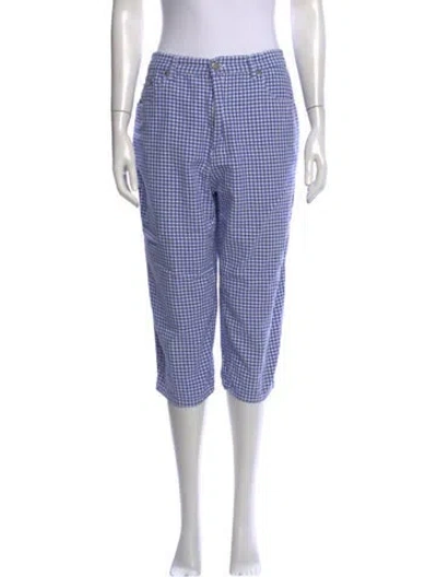 Pre-owned Bill Blass Vintage Straight Leg Jeans In Blue/white
