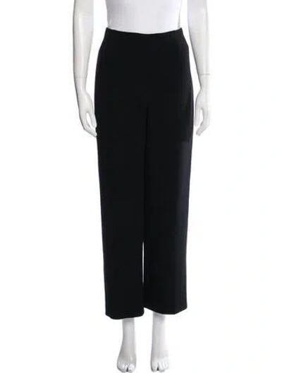 Pre-owned Bill Blass Vintage Straight Leg Pants In Black