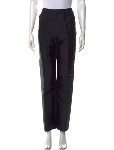 Pre-owned Bill Blass Vintage Straight Leg Pants In Black
