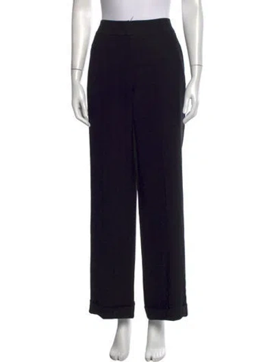 Pre-owned Bill Blass Vintage Straight Leg Pants In Black