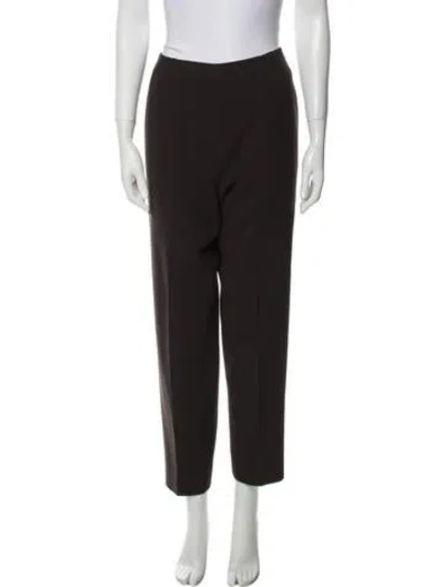 Pre-owned Bill Blass Vintage Straight Leg Pants In Brown