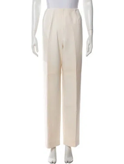 Pre-owned Bill Blass Vintage Straight Leg Pants In Neutrals