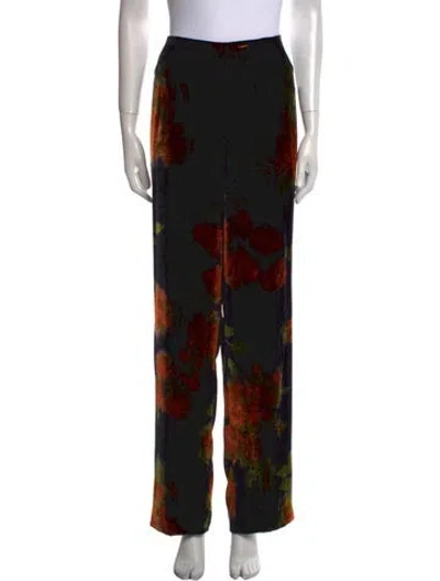 Pre-owned Bill Blass Vintage Wide Leg Pants In Black