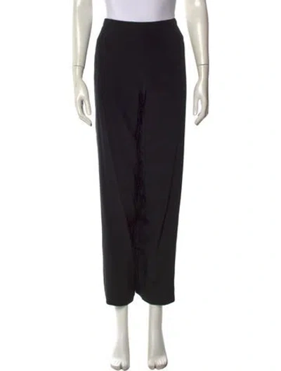 Pre-owned Bill Blass Vintage Wide Leg Pants In Black