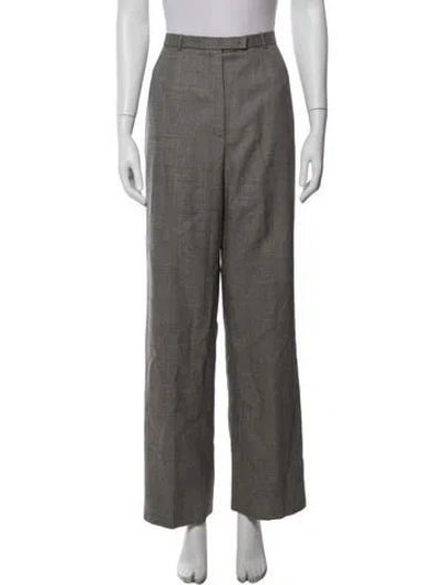 Pre-owned Bill Blass Vintage Wide Leg Pants In Grey
