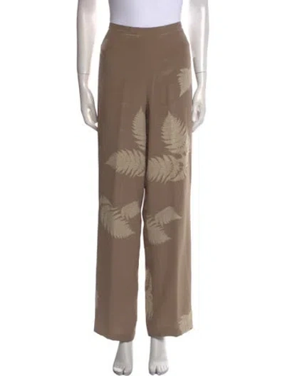 Pre-owned Bill Blass Vintage Wide Leg Pants In Neutral