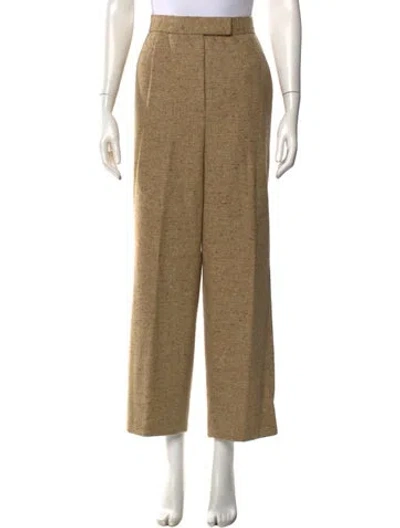 Pre-owned Bill Blass Vintage Wide Leg Pants In Neutral