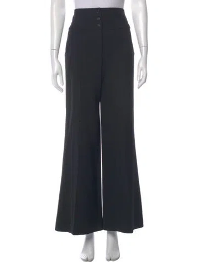 Pre-owned Bill Blass Wide Leg Pants In Black