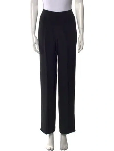 Pre-owned Bill Blass Wide Leg Pants In Black