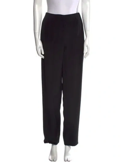 Pre-owned Bill Blass Wide Leg Pants In Black