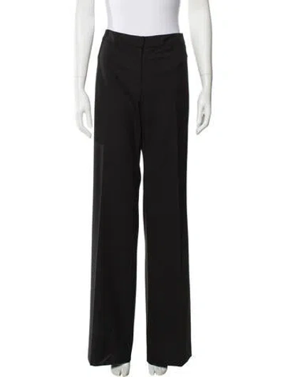 Pre-owned Bill Blass Wide Leg Pants In Black