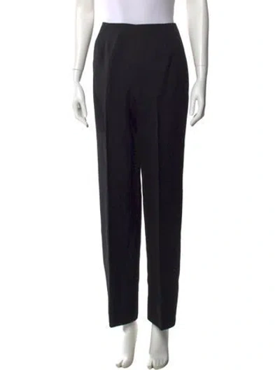 Pre-owned Bill Blass Wide Leg Pants In Black