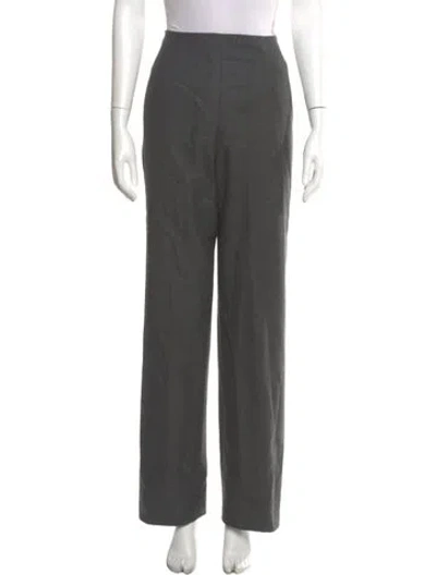 Pre-owned Bill Blass Wide Leg Pants In Gray