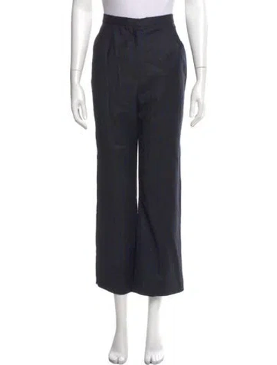 Pre-owned Bill Blass Wide Leg Pants In Gray