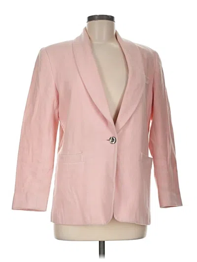 Pre-owned Bill Blass Wool Blazer Jacket In Pink