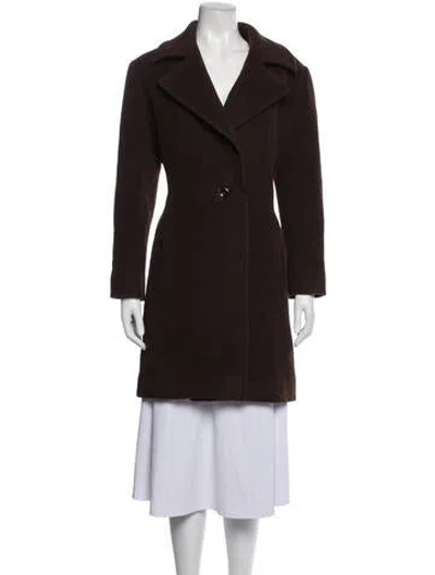 Pre-owned Bill Blass Wool Coat In Brown