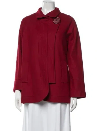 Pre-owned Bill Blass Wool Jacket In Red
